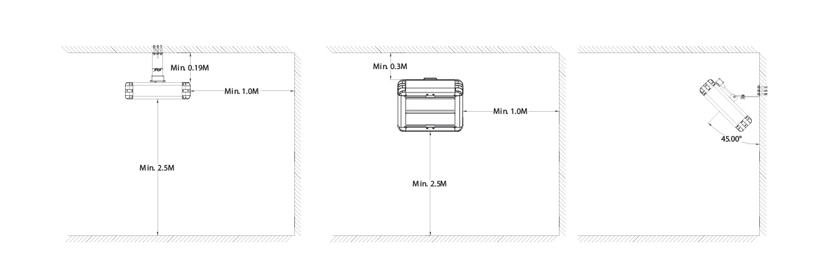 Mounting drawings for Shadow Industrial heaters